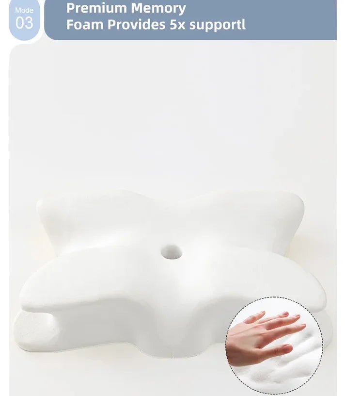 “Butterfly - Shaped Orthopedic Memory Foam Pillow – Slow Rebound Cervical Neck Support for Pain Relief, Spine Alignment & Deep Sleep | Health Care Pillow by Relux.Store” - RELUX.STORE