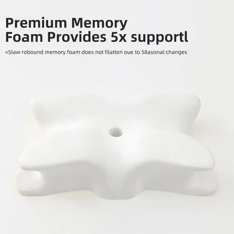 “Butterfly - Shaped Orthopedic Memory Foam Pillow – Slow Rebound Cervical Neck Support for Pain Relief, Spine Alignment & Deep Sleep | Health Care Pillow by Relux.Store” - RELUX.STORE