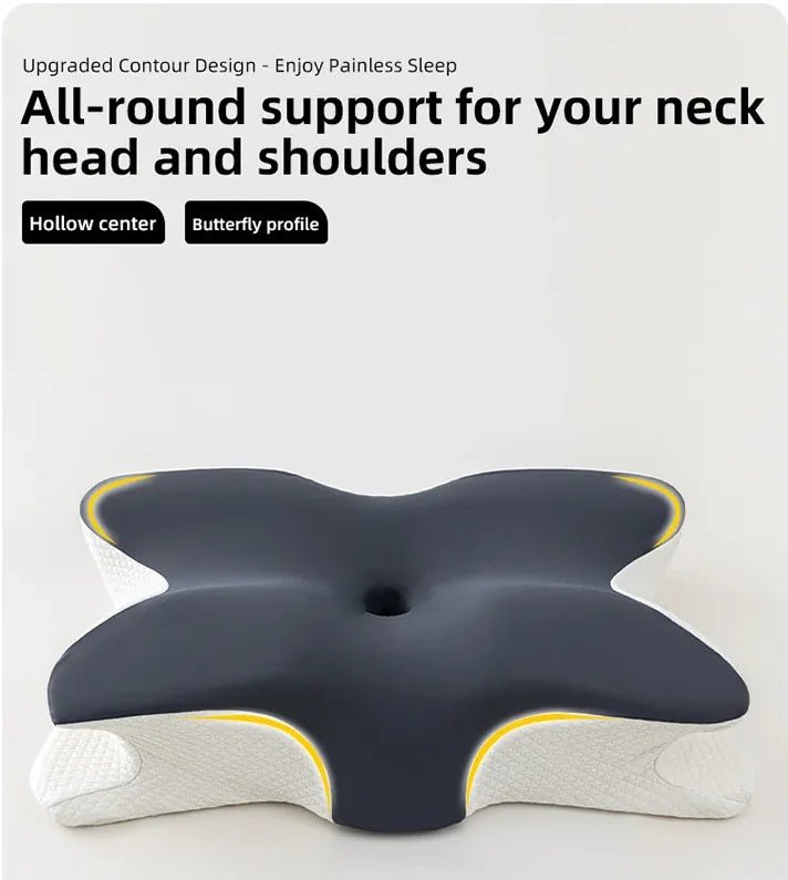 “Butterfly - Shaped Orthopedic Memory Foam Pillow – Slow Rebound Cervical Neck Support for Pain Relief, Spine Alignment & Deep Sleep | Health Care Pillow by Relux.Store” - RELUX.STORE