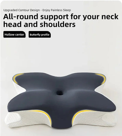 “Butterfly - Shaped Orthopedic Memory Foam Pillow – Slow Rebound Cervical Neck Support for Pain Relief, Spine Alignment & Deep Sleep | Health Care Pillow by Relux.Store” - RELUX.STORE