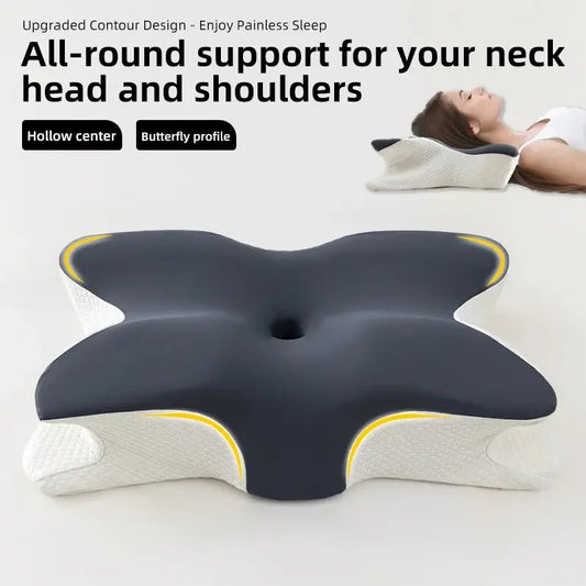 “Butterfly - Shaped Orthopedic Memory Foam Pillow – Slow Rebound Cervical Neck Support for Pain Relief, Spine Alignment & Deep Sleep | Health Care Pillow by Relux.Store” - RELUX.STORE