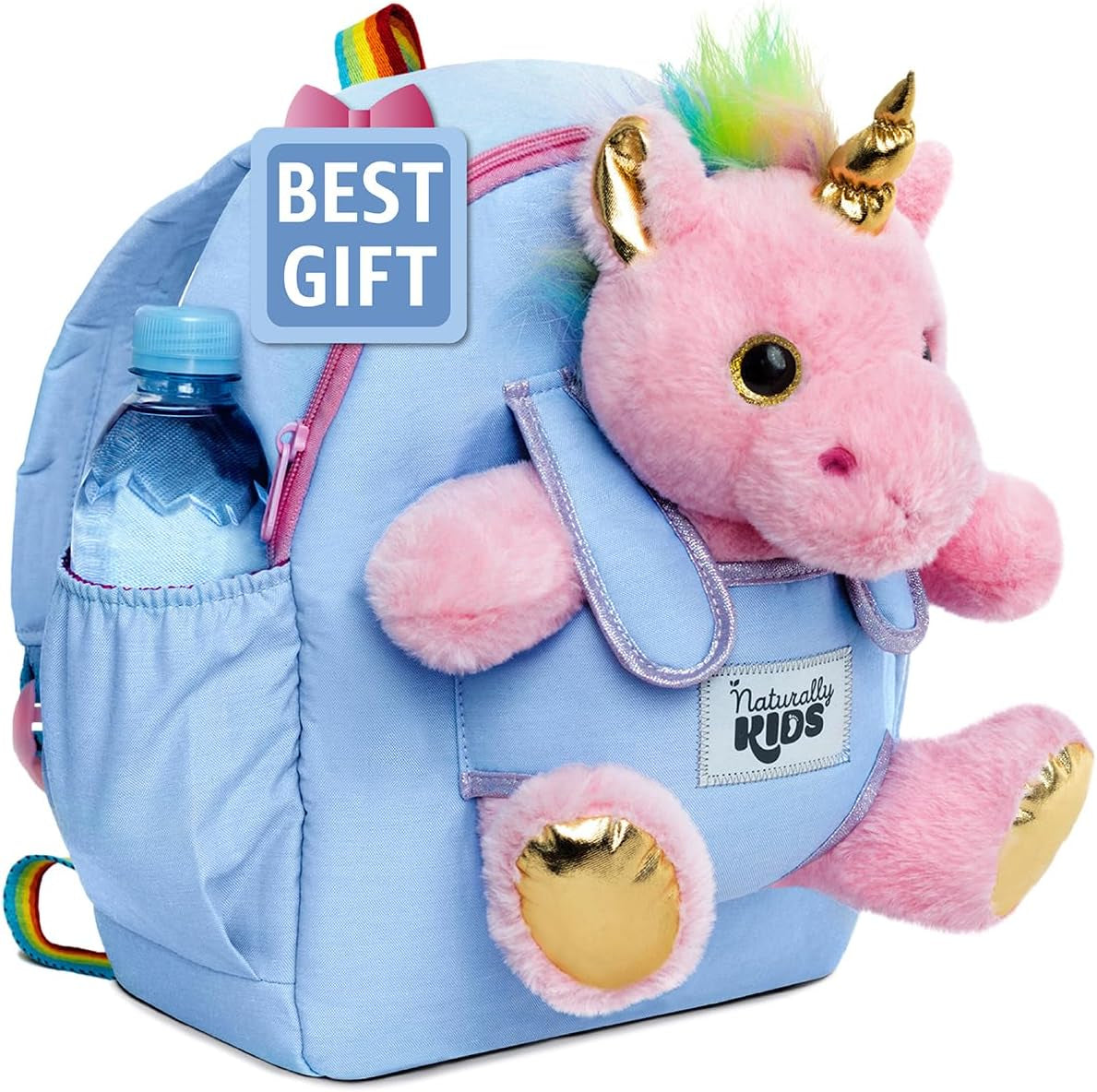 Wolf Backpack, Wolf Toys for Kids 3-5, Toddler Husky Stuffed Animal Gifts for 2 3 4 5 Year Old Girl Boy