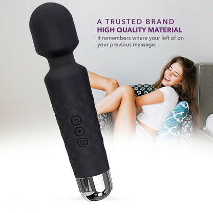 Magic Massage Wand Muscle Relaxation Massager 20 Speed Vibrating Full Body Therapy Motor