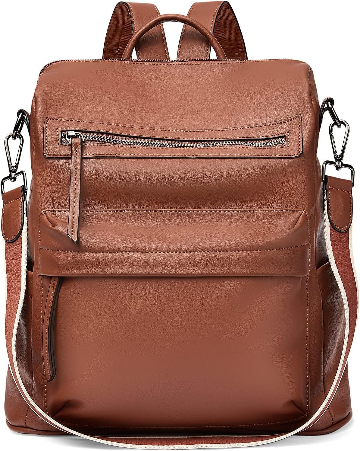 Womens Backpack Purse Vegan Leather Large Travel College Shoulder Bag with Tassel