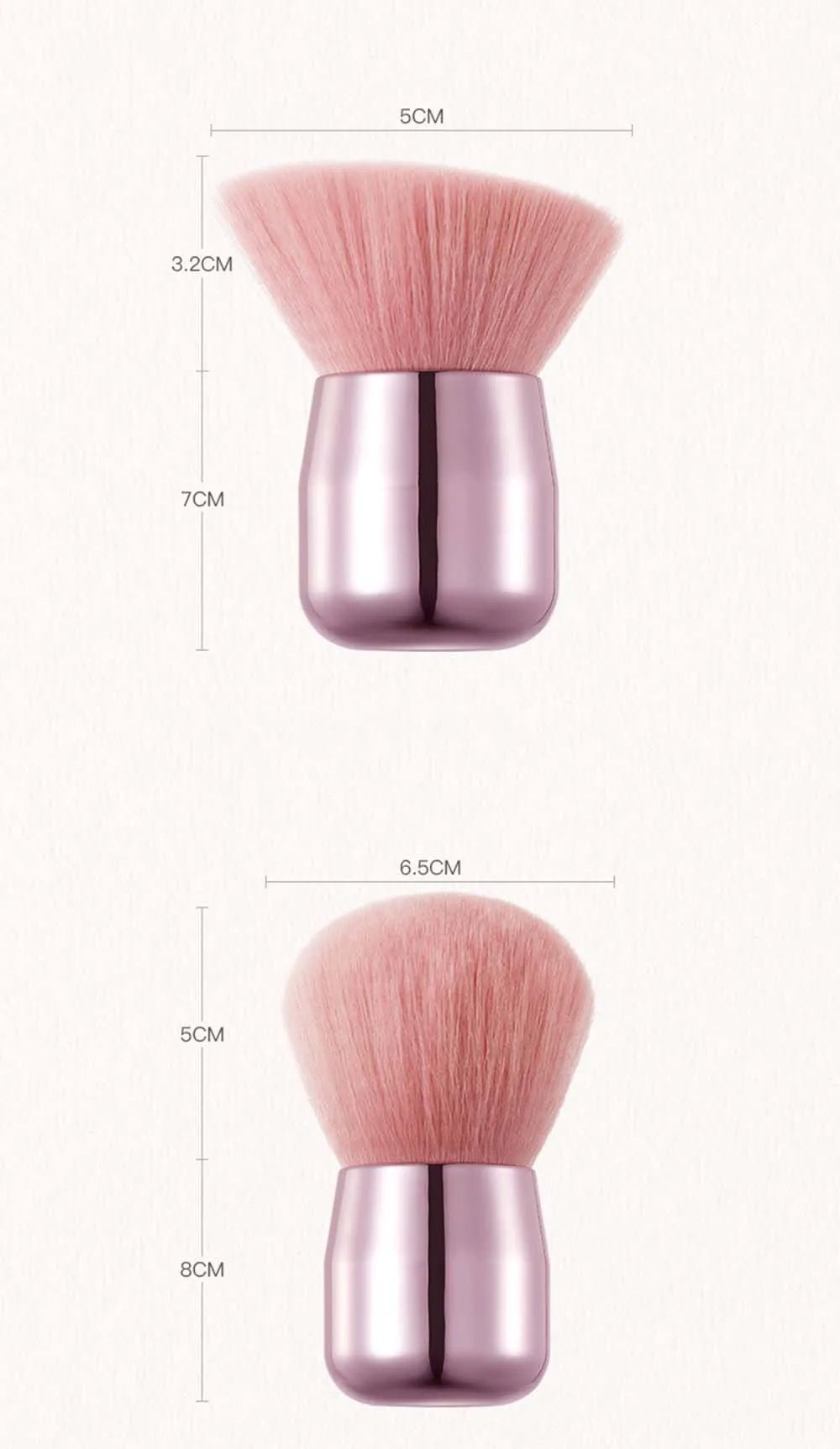 CALIYI 1/2 PCS Fluffy Loose Powder Blush Brushes Portable MINI Luxury Makeup Brush Travel Cosmetic Make Up Tools For Women Girls - RELUX.STORE