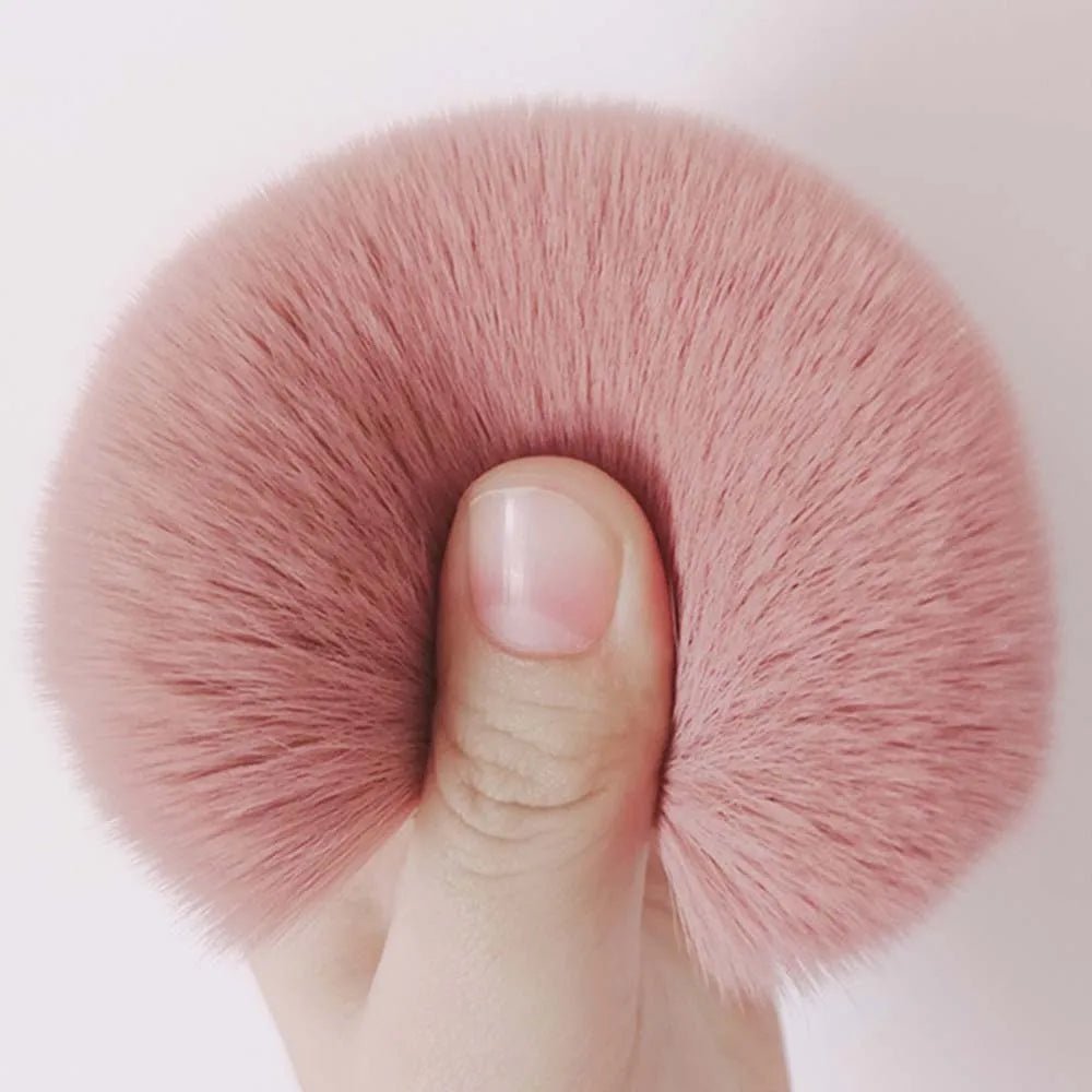 CALIYI 1/2 PCS Fluffy Loose Powder Blush Brushes Portable MINI Luxury Makeup Brush Travel Cosmetic Make Up Tools For Women Girls - RELUX.STORE