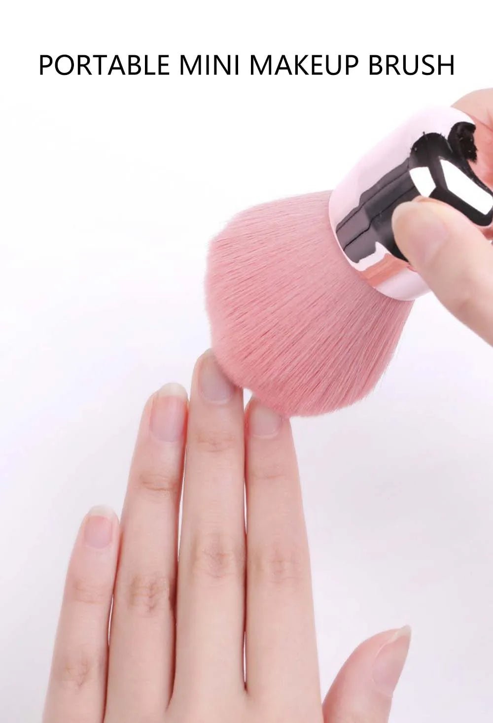 CALIYI 1/2 PCS Fluffy Loose Powder Blush Brushes Portable MINI Luxury Makeup Brush Travel Cosmetic Make Up Tools For Women Girls - RELUX.STORE