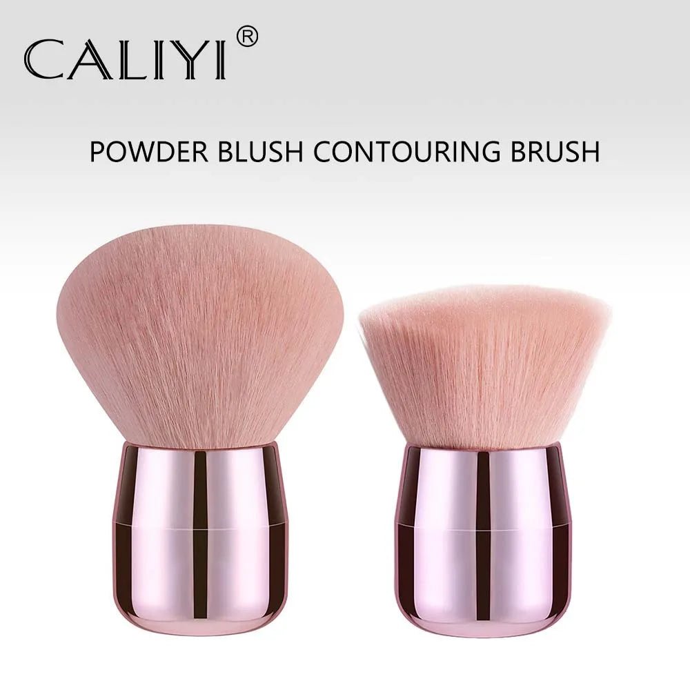 CALIYI 1/2 PCS Fluffy Loose Powder Blush Brushes Portable MINI Luxury Makeup Brush Travel Cosmetic Make Up Tools For Women Girls - RELUX.STORE