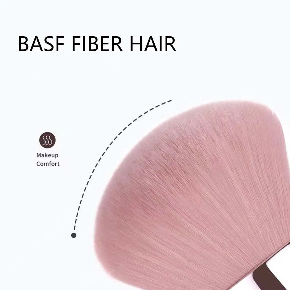 CALIYI 1/2 PCS Fluffy Loose Powder Blush Brushes Portable MINI Luxury Makeup Brush Travel Cosmetic Make Up Tools For Women Girls - RELUX.STORE