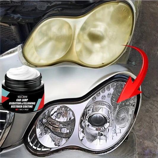 "Car Headlight Restoration Polishing Kit – Scratch Remover & Oxidation Cleaner Paste for Headlamp Repair | Clear Lens Restoration Tool" - RELUX.STORE