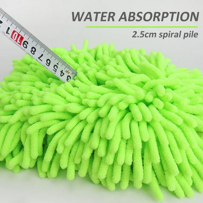 "Car Wash Gloves – Chenille Plush Double - Sided Cleaning Gloves for Car Detailing, Thickened Auto Cleaning Tool" - RELUX.STORE