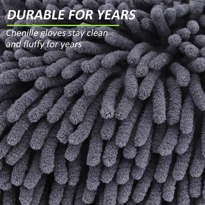 "Car Wash Gloves – Chenille Plush Double - Sided Cleaning Gloves for Car Detailing, Thickened Auto Cleaning Tool" - RELUX.STORE