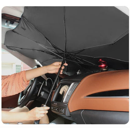 "Car Windshield Sun Shade Umbrella – Foldable UV Protection Sunshade for Front Window | Heat - Resistant Car Sun Blocker" - RELUX.STORE