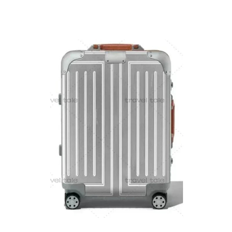 Carrylove 20"26"30 Inch Big Aluminum Trolley Suitcase Trunk Metallic Large Rolling Luggage Bag On Wheels - RELUX.STORECarrylove 20"26"30 Inch Big Aluminum Trolley Suitcase Trunk Metallic Large Rolling Luggage Bag On Wheels