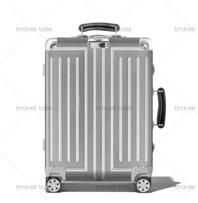 Carrylove 20"26"30 Inch Big Aluminum Trolley Suitcase Trunk Metallic Large Rolling Luggage Bag On Wheels - RELUX.STORECarrylove 20"26"30 Inch Big Aluminum Trolley Suitcase Trunk Metallic Large Rolling Luggage Bag On Wheels