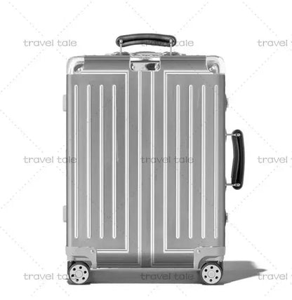 Carrylove 20"26"30 Inch Big Aluminum Trolley Suitcase Trunk Metallic Large Rolling Luggage Bag On Wheels - RELUX.STORECarrylove 20"26"30 Inch Big Aluminum Trolley Suitcase Trunk Metallic Large Rolling Luggage Bag On Wheels