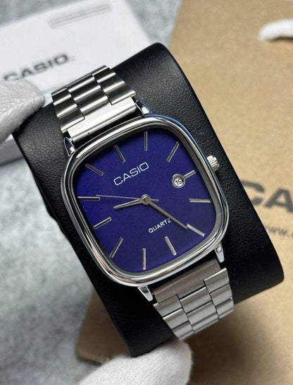 Casio Silver Blue Watch - RELUX.STORE