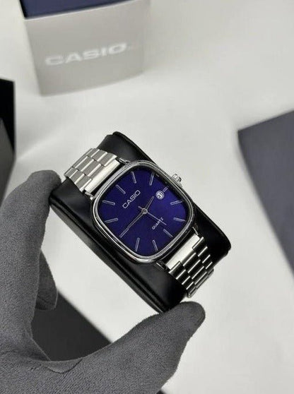 Casio Silver Blue Watch - RELUX.STORE