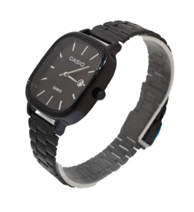 Casio Watch for Unisex Stainless Steel - Black - RELUX.STORE
