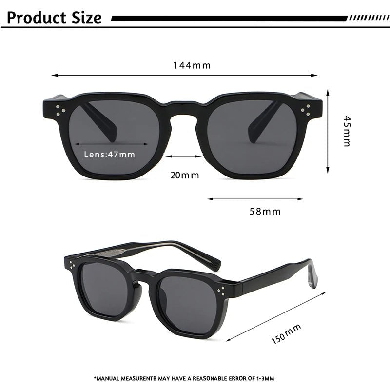 “CATERSIDE Fashion Men’s & Women’s Sunglasses – Small Square Frame, Personalized Design | Stylish Sun Glasses for Travel, Party, Business & Festivals” - RELUX.STORE