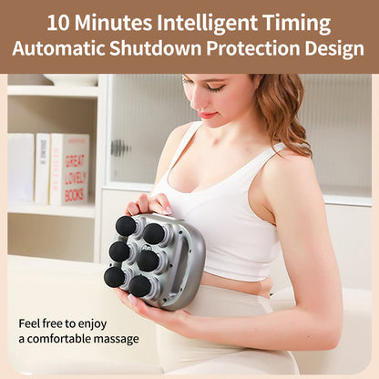 Handheld Deep Tissue Massagers  Percussion Massage Gun  6-Head Back Massager For Muscle Relaxation In Back Leg Neck Shoulder And Body Gifts For Families And Friends