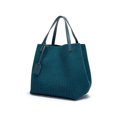 CH Ladies Shoulder Bag Fashion Classic New Pure Color Outer Pocket Ladies Handbag High Quality Craft Large Capacity Handbag - RELUX.STORE
