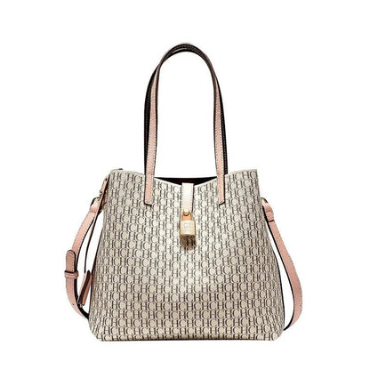 CH Premium Versatile Leather Crossbody Bag Ladies Large Capacity Daily Commuter Tote Bag Letter Print Design Ladies Fashion - RELUX.STORE