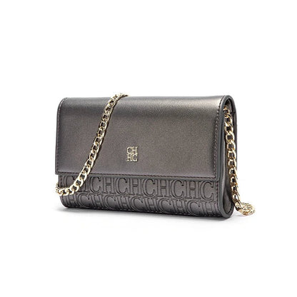 CHCH Women's Shoulder Bag New Magnetic Flip Chain Bag Brown Small Square Bag Wallet - RELUX.STORE