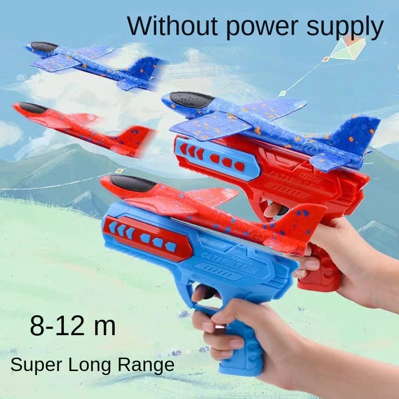 “Children’s Foam Aircraft Glider Toy – Ejection Flying Plane for Outdoor Play, Parent - Child Games & Kids Gifts” - RELUX.STORE