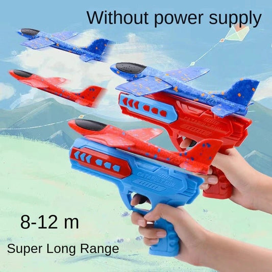 “Children’s Foam Aircraft Glider Toy – Ejection Flying Plane for Outdoor Play, Parent - Child Games & Kids Gifts” - RELUX.STORE