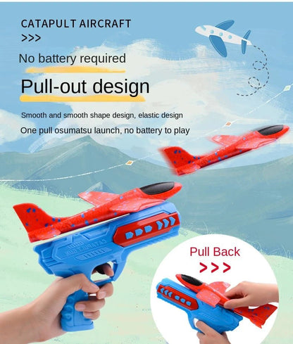 “Children’s Foam Aircraft Glider Toy – Ejection Flying Plane for Outdoor Play, Parent - Child Games & Kids Gifts” - RELUX.STORE