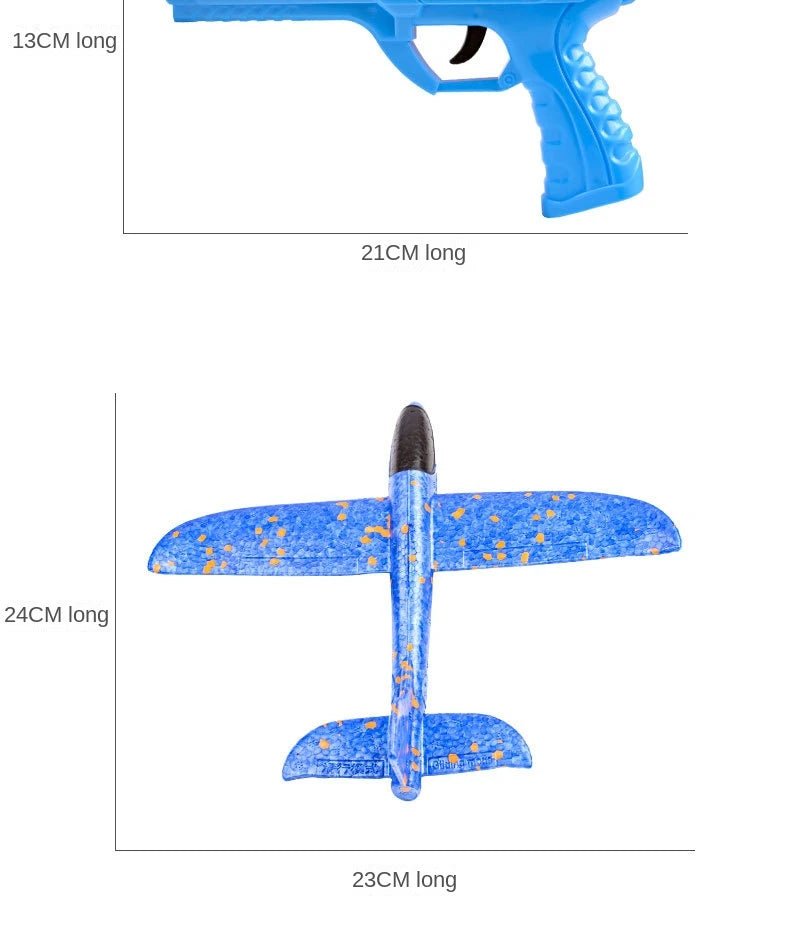 “Children’s Foam Aircraft Glider Toy – Ejection Flying Plane for Outdoor Play, Parent - Child Games & Kids Gifts” - RELUX.STORE