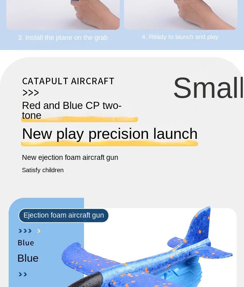 “Children’s Foam Aircraft Glider Toy – Ejection Flying Plane for Outdoor Play, Parent - Child Games & Kids Gifts” - RELUX.STORE