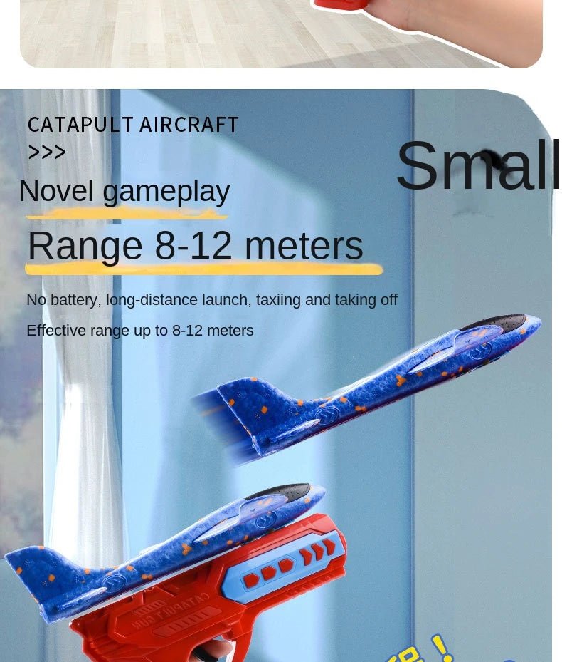 “Children’s Foam Aircraft Glider Toy – Ejection Flying Plane for Outdoor Play, Parent - Child Games & Kids Gifts” - RELUX.STORE