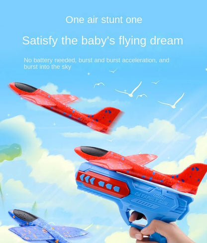 “Children’s Foam Aircraft Glider Toy – Ejection Flying Plane for Outdoor Play, Parent - Child Games & Kids Gifts” - RELUX.STORE
