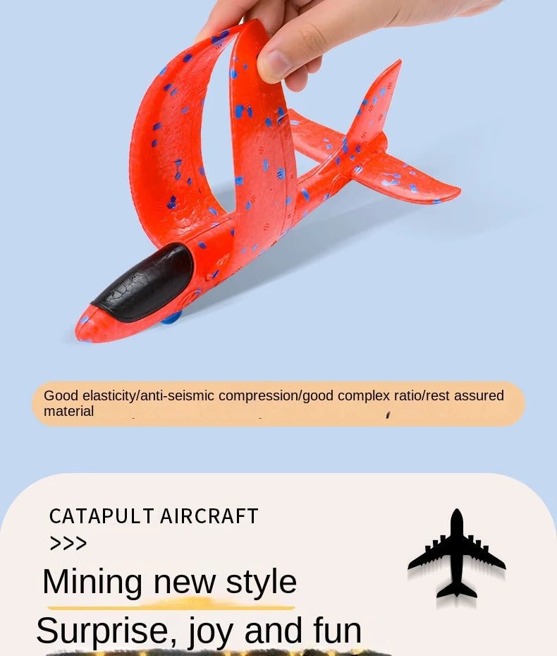 “Children’s Foam Aircraft Glider Toy – Ejection Flying Plane for Outdoor Play, Parent - Child Games & Kids Gifts” - RELUX.STORE