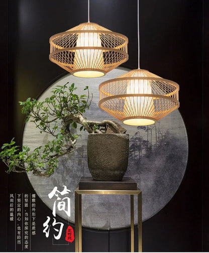 💡 "Chinese Style Bamboo Chandelier – Creative Pendant Lamp for Restaurant, Bar, Hot Pot Shop & Teahouse, Modern Zen Bamboo Lighting" - RELUX.STORE