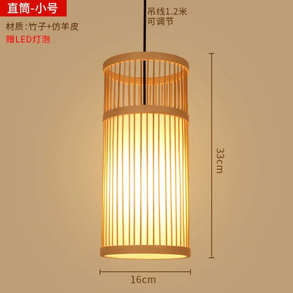 💡 "Chinese Style Bamboo Chandelier – Zen Art Lantern for Teahouse, Restaurant, Hotel, Hot Pot Shop & B&B, Japanese - Inspired Bamboo Pendant Light" - RELUX.STORE