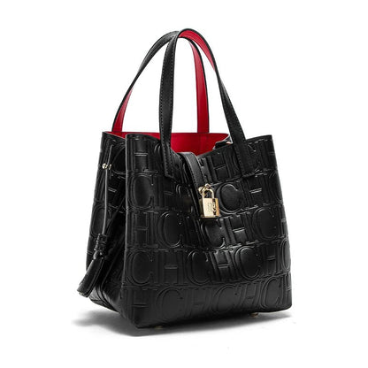 Classic Simple Solid Color Women's New 2024 Large Capacity Handbag Letter Element Women's Handbag - RELUX.STORE