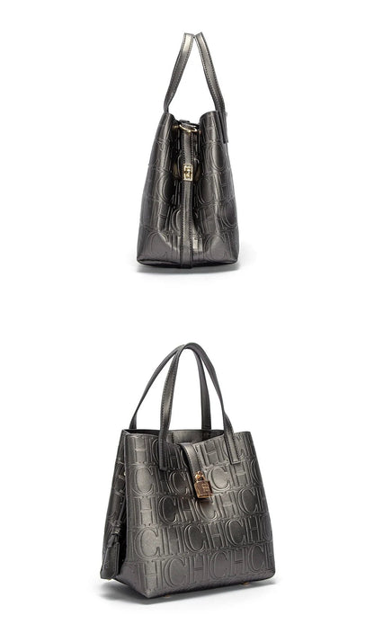 Classic Simple Solid Color Women's New 2024 Large Capacity Handbag Letter Element Women's Handbag - RELUX.STORE