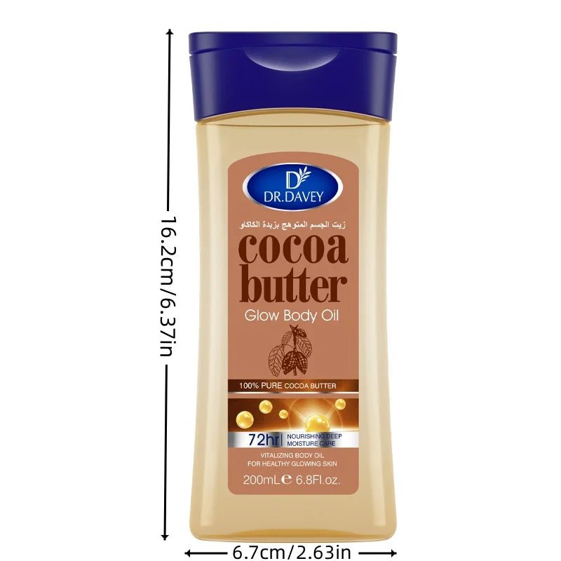 Cocoa Butter Body Oil Cocoa Butter Glow Body Oil Body Oil Skin Care Essential Oil，Suitable for all skin types，VITALIZING BODY OI - RELUX.STORE