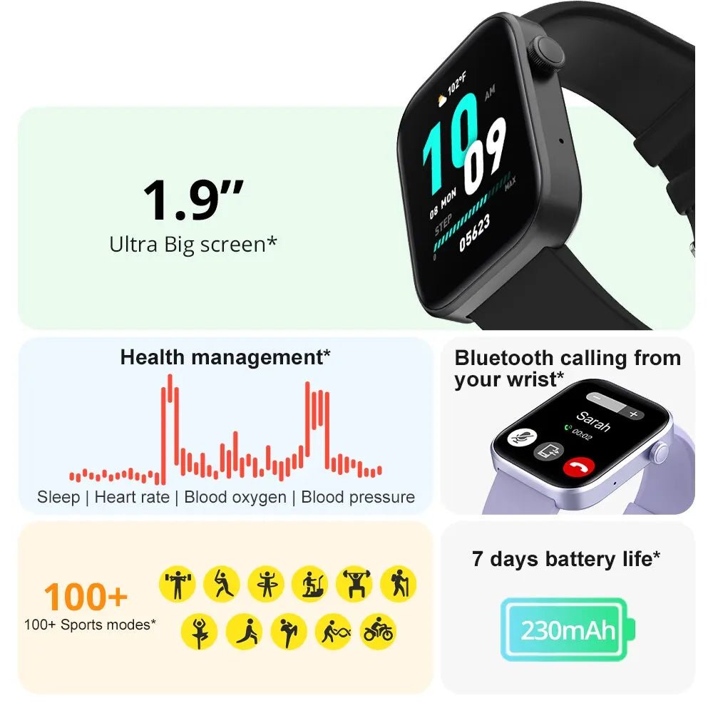 COLMI P71 Voice Calling Smartwatch Men Health Monitoring IP68 Waterproof Smart Notifications Voice Assistant Smart Watch Women - RELUX.STORE