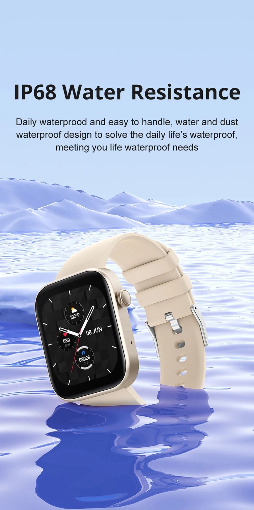 COLMI P71 Voice Calling Smartwatch Men Health Monitoring IP68 Waterproof Smart Notifications Voice Assistant Smart Watch Women - RELUX.STORE