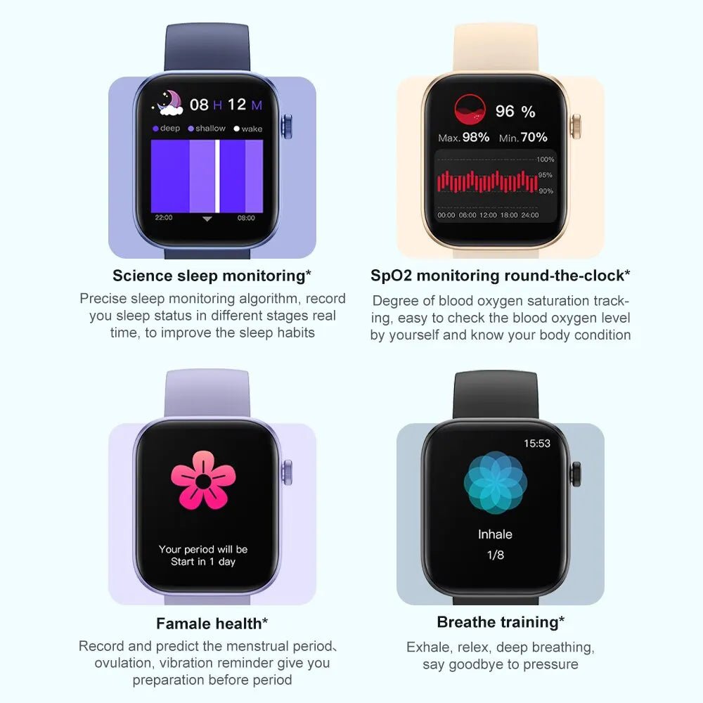 COLMI P71 Voice Calling Smartwatch Men Health Monitoring IP68 Waterproof Smart Notifications Voice Assistant Smart Watch Women - RELUX.STORE