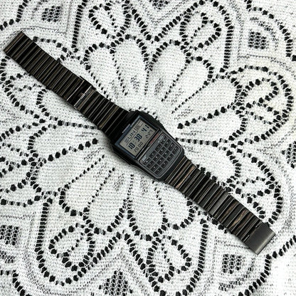 Computer Style Stainless Steel Strap Watch Men's Calculator Watch Multifunctional Led Watch Plastic Case Men's Watch Top Luxury - RELUX.STORE