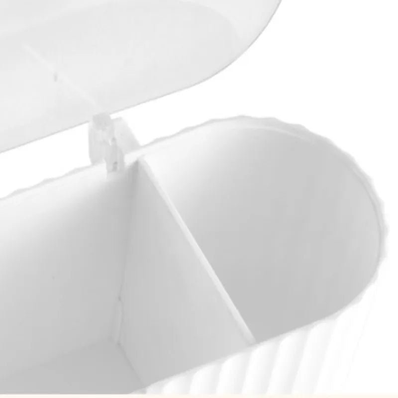 Cotton Swab Organizer Holder Cotton Pad Storage Box Transparent Remover Paper Makeup Box With Lid Dustproof Desktop Makeup - RELUX.STORE