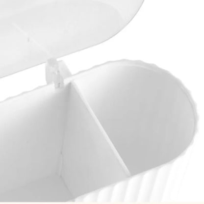 Cotton Swab Organizer Holder Cotton Pad Storage Box Transparent Remover Paper Makeup Box With Lid Dustproof Desktop Makeup - RELUX.STORE