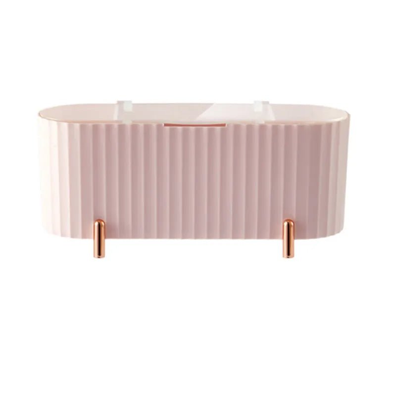 Cotton Swab Organizer Holder Cotton Pad Storage Box Transparent Remover Paper Makeup Box With Lid Dustproof Desktop Makeup - RELUX.STORE