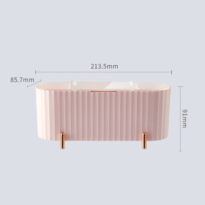 Cotton Swab Organizer Holder Cotton Pad Storage Box Transparent Remover Paper Makeup Box With Lid Dustproof Desktop Makeup - RELUX.STORE