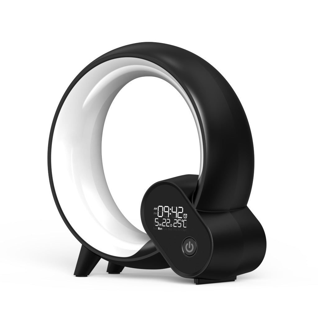Creative Q Light Analog Sunrise Digital Display Alarm Clock Bluetooth Audio Intelligent Wake - up Q Colorful Atmosphere Light - RELUX.STORE